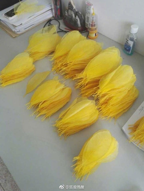 6000片树叶做出美裙 原来他们是这么做到的！